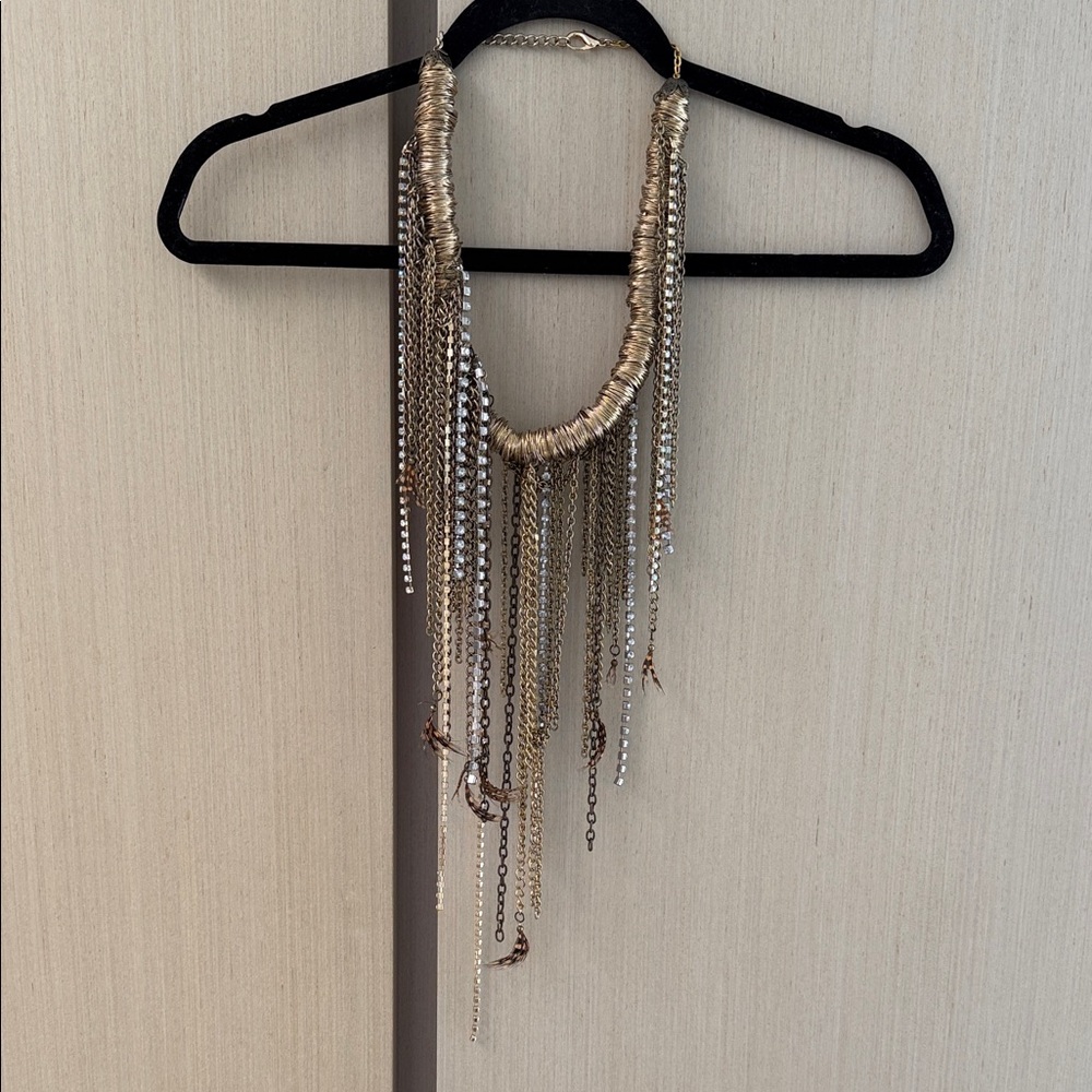 Elegant Gold and Silver Necklace